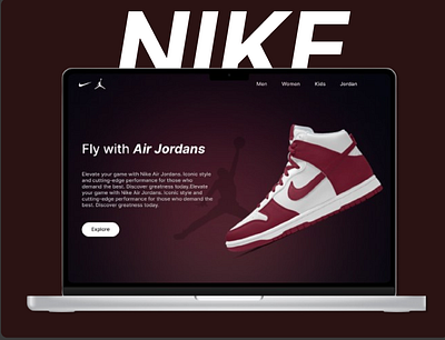 Nike Air jordan Landing UI ui