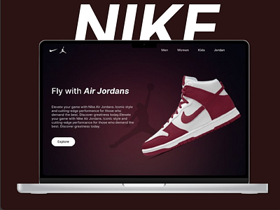 Nike Air jordan Landing UI ui