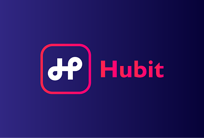HUBIT Logo | Trade blue branding color design financial flat graphic design h hubit icon identity logo pink red trade trading typography vector visual visual identity