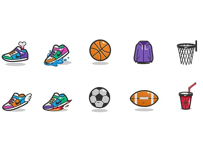 Nike icons from my archive design icon illustration nike zutto