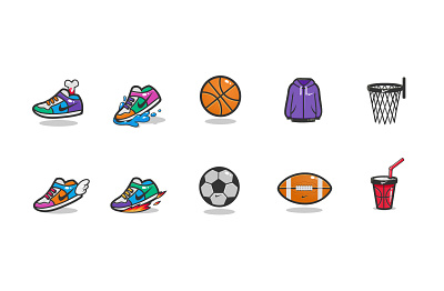 Nike icons from my archive design icon illustration nike zutto