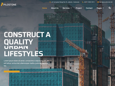 Contractor Website Concept 2 branding design graphic design ui ux website wordpress