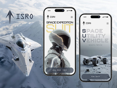 ISRO 2099: The Future of Space Exploration 3d animation art branding graphic design illustrator logo motion graphics space ui vector webdesign