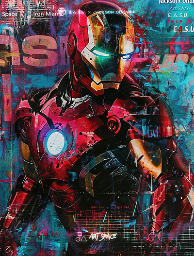 [Iron Hero] 🦾⚙️ art artwork design fashion graphic design