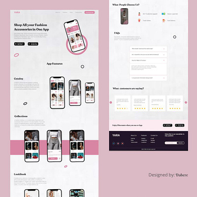 E-fashion landing page