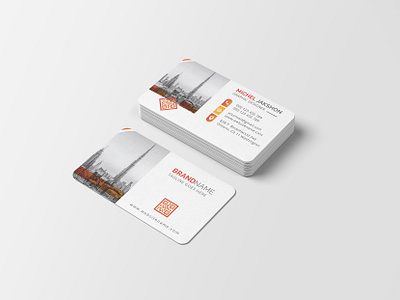 Corporate Business Card brand branding business business card card company corporate graphic design identity logo print print design professional visiting card