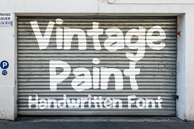 Vintage Paint Font cartoon comic design display font font font design graphic graphic design hand drawn font hand drawn type hand lettering handwritten headline lettering logotype text type design typeface typeface design typography