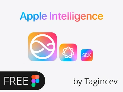 Apple Intelligence | FREE app apple apple intelligence branding graphic design logo siri ui