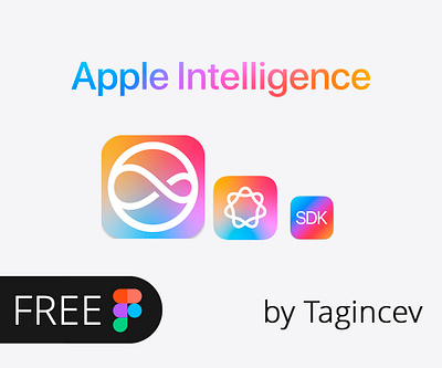 Apple Intelligence | FREE app apple apple intelligence branding graphic design logo siri ui