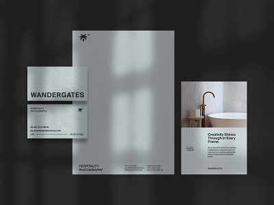 Wandergates — Visual Identity brand identity brand kit branding brochure business cards design hospitality hotel photography letterhead photography portfolio poster stationary studio visual identity