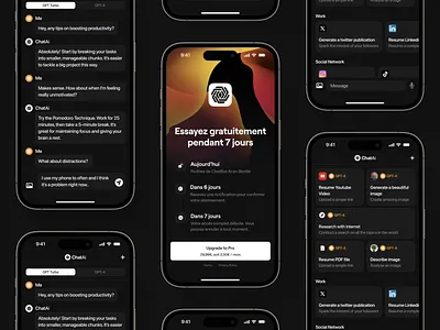ChatBot Ai - iOS App bloc cards chat chatbot chatgpt icon ios message messaging mobile openai paywall
