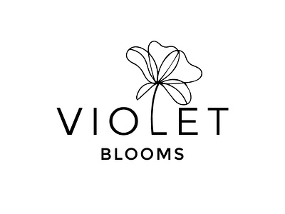 flower logo floral flower logo signature logo