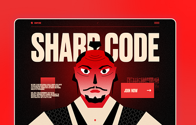 Sharp Code. Landing Page for developers community. community japan landing page lp web design