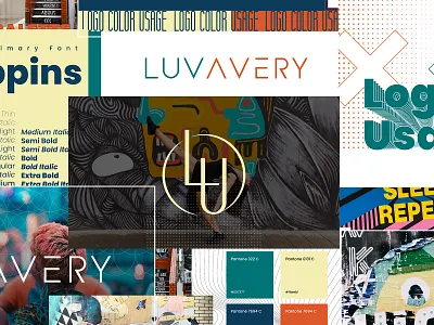 Full Branding Design for Luvavery 2d 2d art brand brand guideline brandbook branding design digital digital art fashion fashion brnading fashion colors fashion font full branding graphic design identity branding illustration logo modern youthful