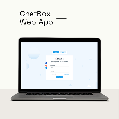 ChatBox - Realtime Chat Application branding chat ui web design