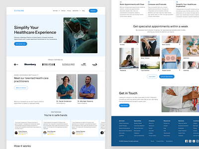 Vitacare - Healthcare App Design branding healthcare ui uxdesign visual design website