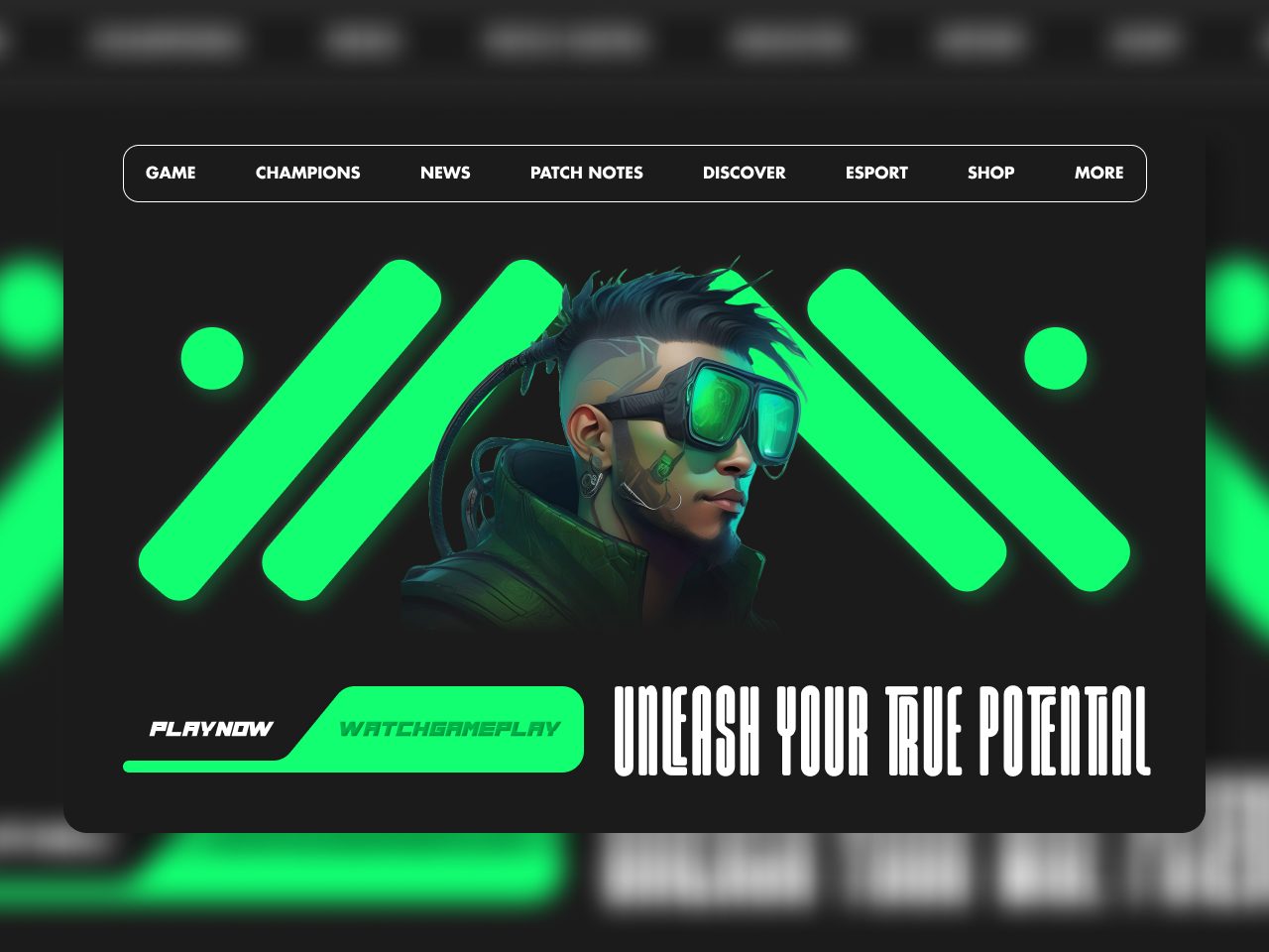 Gaming Futuristic Landing Page by Arrafi Insanul on Dribbble