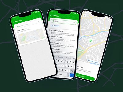 Location app design location maps mobile app ui ux