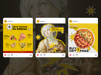 Pizzaria Instagram Posts graphic design instagram instagram posts photoshop pizza pizzaria