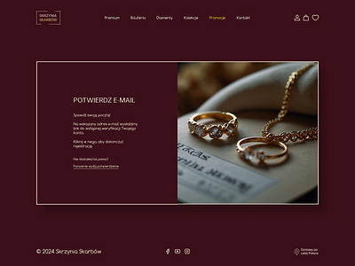 Password confirmation form for the jewelry website jewelry password confirmation form ui ux website