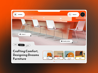 Furnitures Web Design decor design dribbble furniture interior ui uiesign uiuxdesign ux webdesign