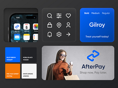 AfterPay Redesign Moodboard afterpay app bnpl design product design ui ux
