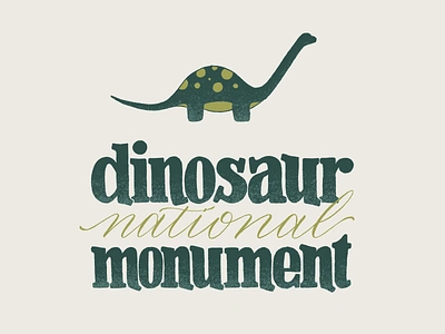 Dinosaur National Monument design digital illustration dinosaur dinosaur national monument drawing graphic design hand drawn hand lettering handlettering illustration ipad lettering lettering national parks procreate illustration type typography