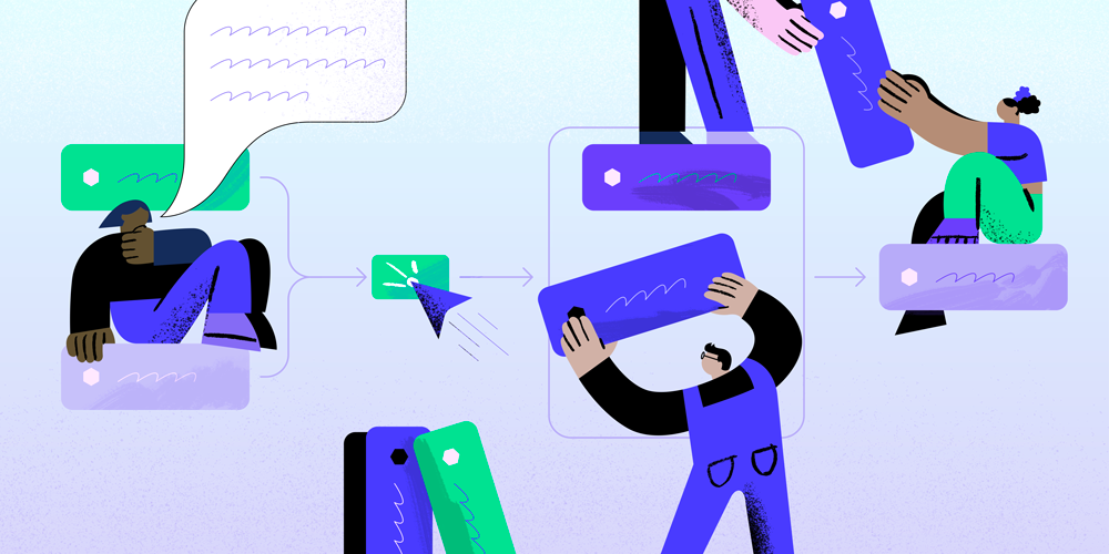 Project app branding build collaborate design developer flat icon illustration people team tech texture ui vector work