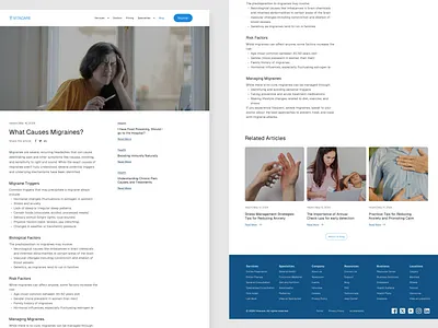 Vitacare - Healthcare App Design - Blog details page blog healthcare research ui userresarch ux visualdesign webb website