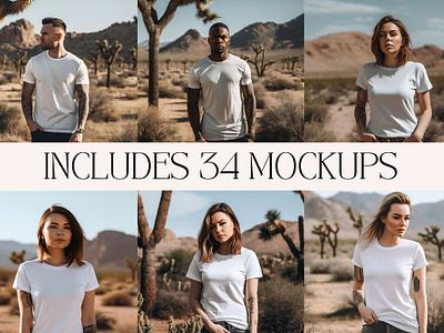 Bella Canvas 3001 Mockup Bundle bella canvas bella canvas 3001 bella canvas bundle bella canvas mockup boho mockup desert mockup t shirt mockup bundle white t shirt mock up