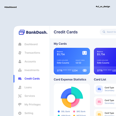 BankDash - Dashboard UI Kit - Admin Template Dashboard admin bank branding dashboard design figma graphic design template ui ui design ux vector website