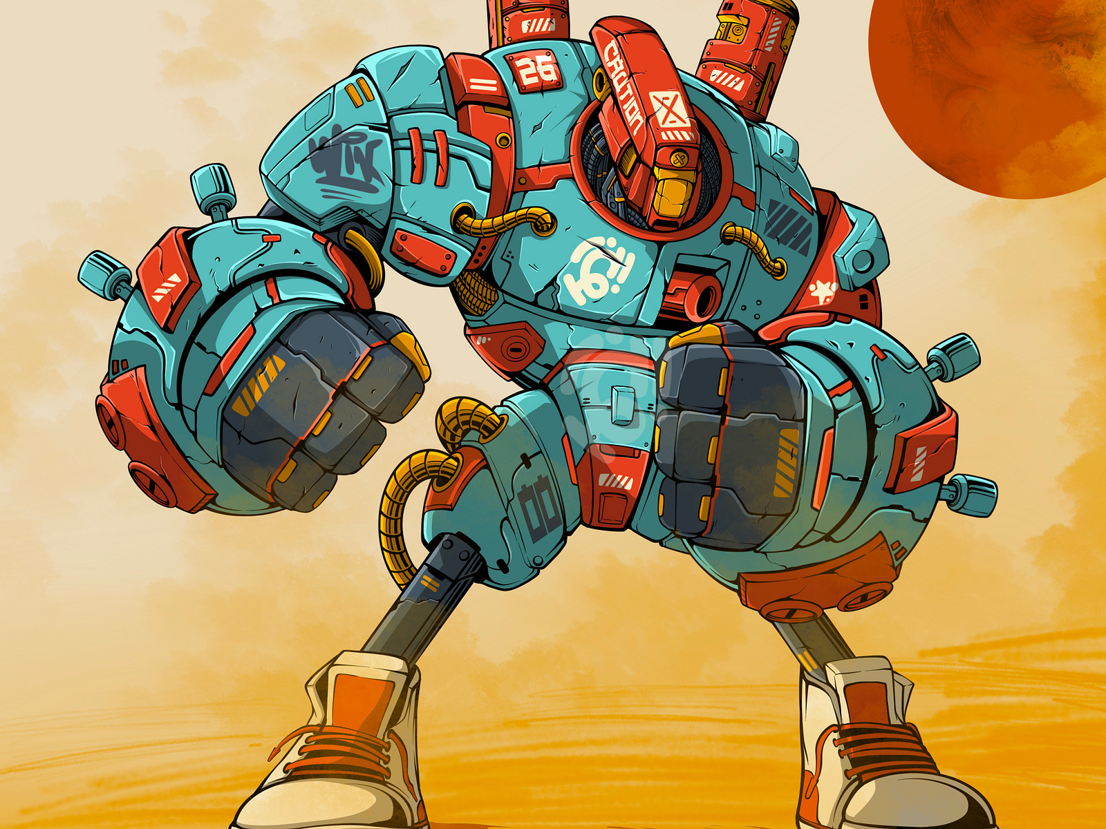 ROBOT HERO by GUNKS MORIART on Dribbble