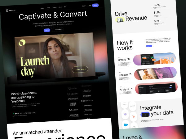 Business Website Landing Page Design branding business business management business tools crm design finance management ui ui ux user experience user interface web design web marketing wepage