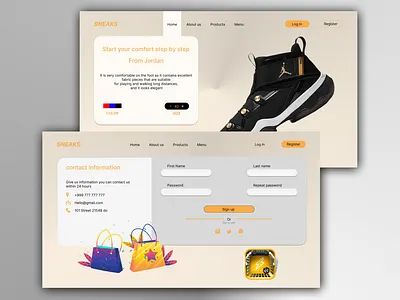 Web Pages graphic design ui