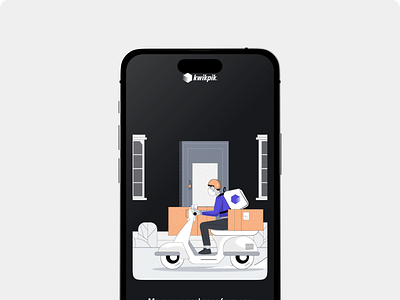 Ride-hailing and delivery app app design illustration ui ux