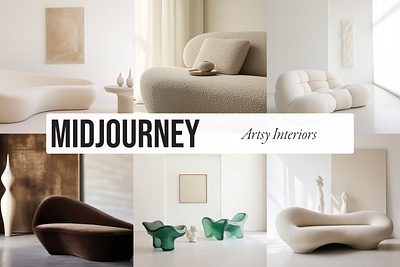 Interiors - Midjourney Promptbook 3d animation branding graphic design logo motion graphics ui