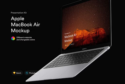 MacBook Air Mockups (2018) PK high resolution hires laptop macos notepad pc