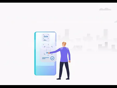 Air Ticketing Vector Animation/ landing page animation animation cartoon character custom animation graphic design landing page animation media production motion graphics svg animation ui animation vector animation web site landing page animation