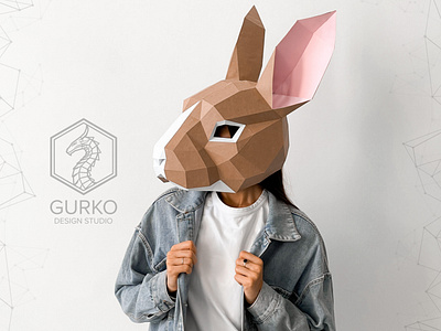 PAPERCRAFT MASKS 3d 3ds max animal masks craft design diy origami halloween masks lowpoly mask papercraft papercraft pepakura