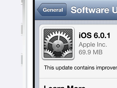 iOS 6 Software Update Icon Animation animation apple gear icon ios 6 settings skeuomorphism software update spin