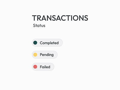 Status Badges UI Design crypto currency transfer crypto transaction crypto transactions crypto transfer payment payment status status status ui statuses transactions status