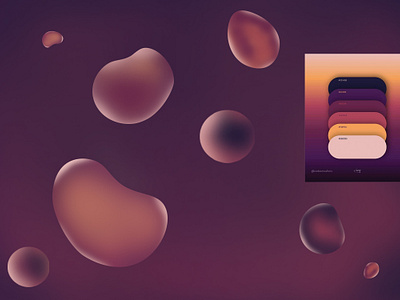 Bubble background using the given color palette 3d creativity photoshop
