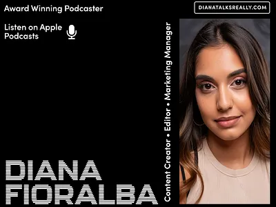 Professional Headshot Card about me banner branding business card clean clean lines cover art cover photo employee bio graphic design headshot headshot card link in bio modern modern design podcast art professional profile pic simple vertical text