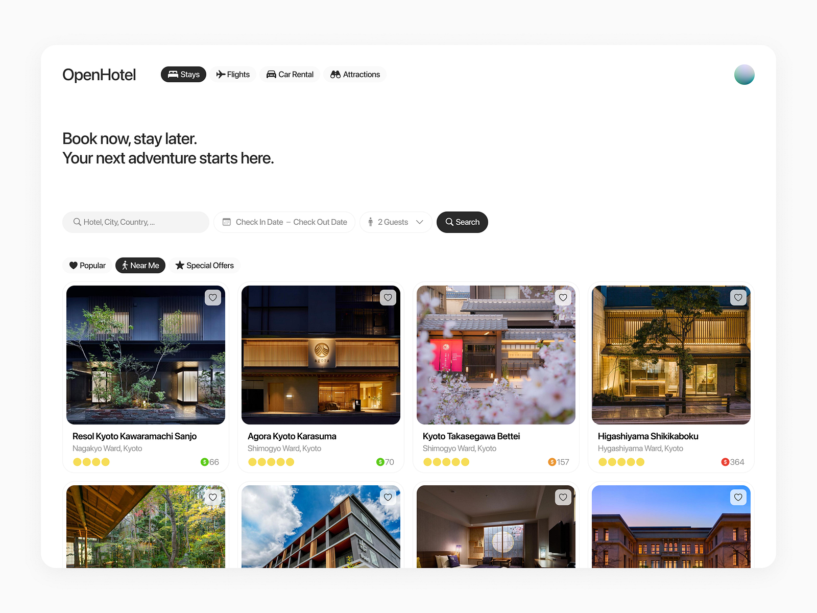 OpenHotel - UX/UI design for a flight and hotel booking platform by ...