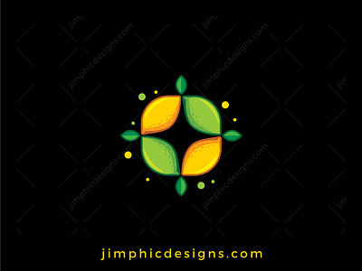 Lemon Star Logo branding design fruit graphic design healty lemon logo star vector