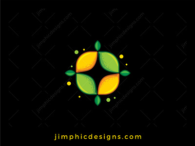 Lemon Star Logo branding design fruit graphic design healty lemon logo star vector