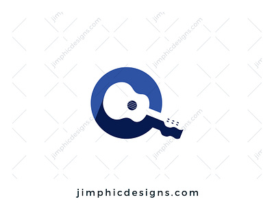 Letter Q Guitar Logo branding design graphic design guitar letter letter logo logo music vector