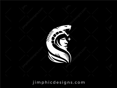 Queen Cobra Logo branding cobra design girl graphic design logo queen snake vector