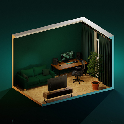 My Room 3d blender blender3d interior interiordesign interiorvisualisatrion visualisation