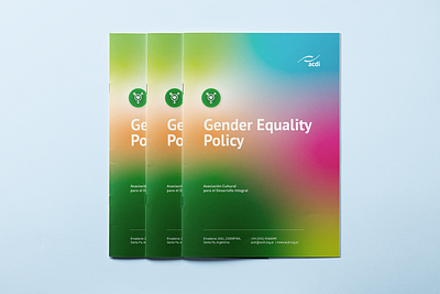 Gender Policy Manual - ACDI editorial graphic design